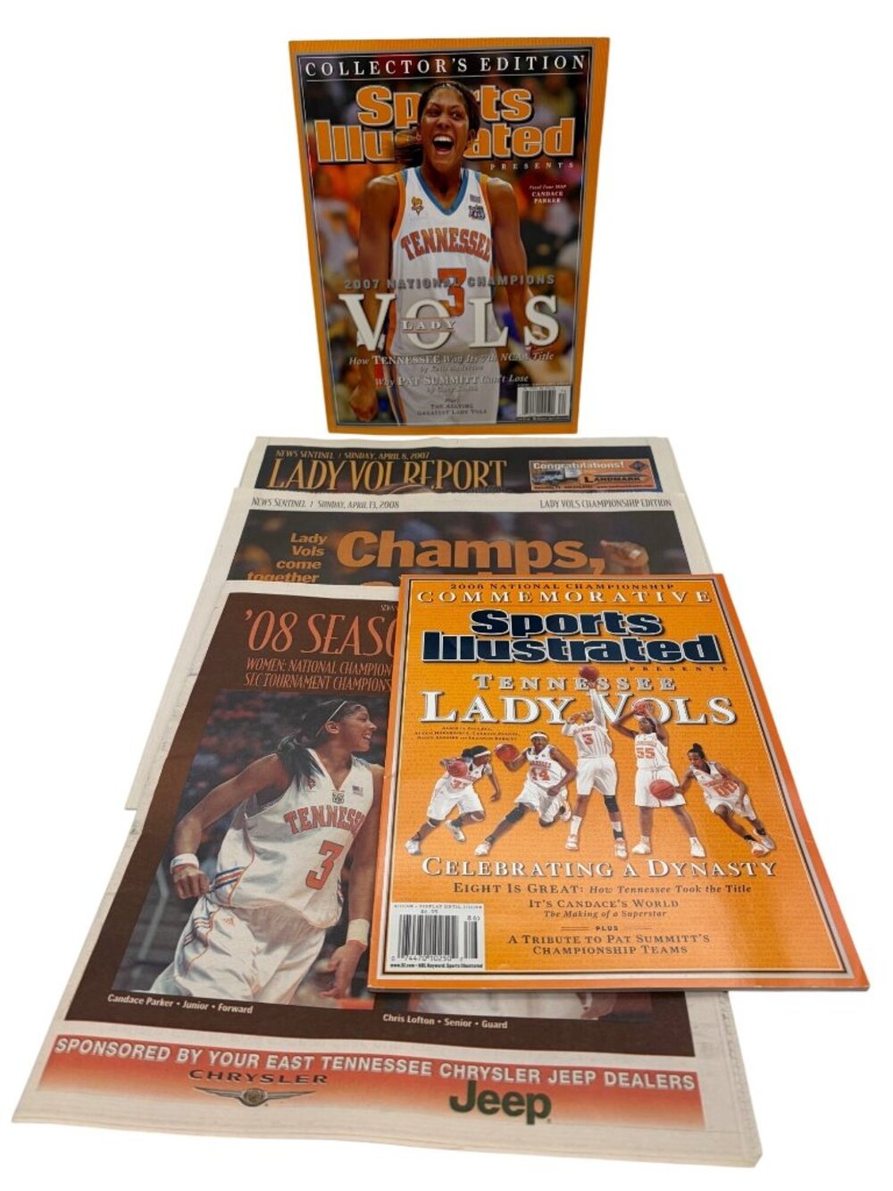 2007 2008 Tennessee Lady Vols Champions Sports Illustrated Newspaper Lot UT Vols